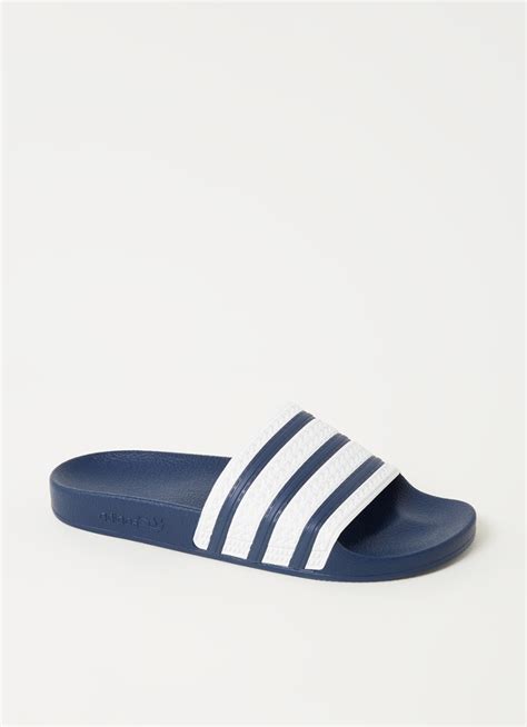 adidas sliper donker blauw|Adidas sandalen nl.